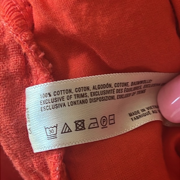 Anthropologie Saturday Sunday Isabel Coral Red Jumpsuit Size XS - Picture 14 of 16